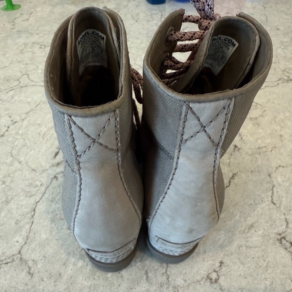 Sorel Women's Brown Wedge Boots - Picture 4 of 5